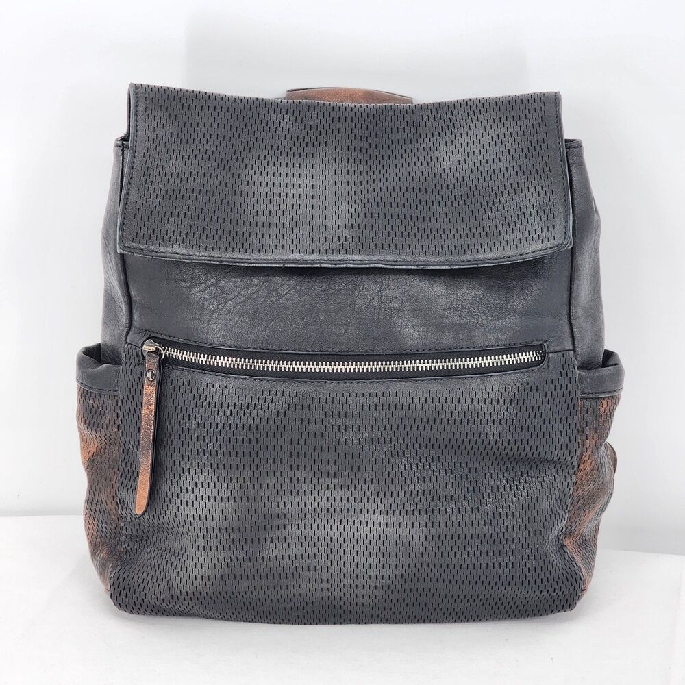 Moda Luxe Maisy Vegan Leather Rustic Black Backpack
